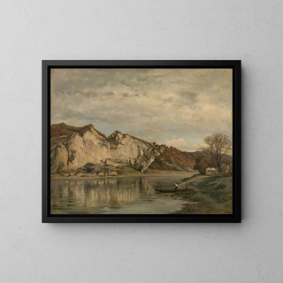 Rock of Ash near Profondeville - Théodore Baron — framed artwork on a wall