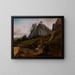 Le Wetterhorn, Switzerland - Théodore Caruelle d'Aligny — framed artwork on a wall