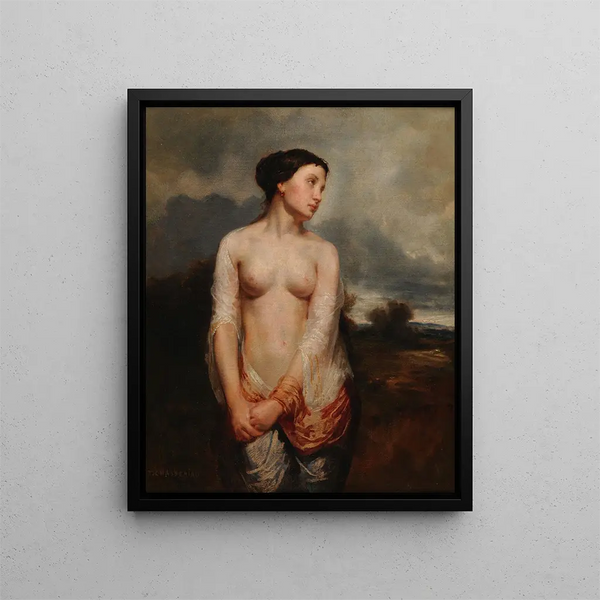 La Captive - Théodore Chassériau — framed artwork on a wall