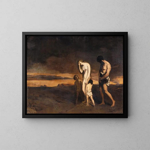 The punishment of Cain - Théodore Chassériau — framed artwork on a wall