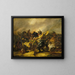 A charge of cuirassiers - Théodore Géricault — framed artwork on a wall