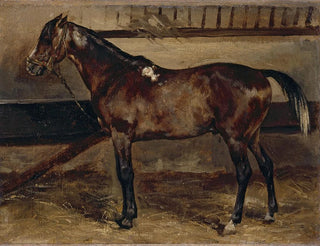 Brown Horse at the Stable - Théodore Géricault — artwork view