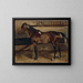 Brown Horse at the Stable - Théodore Géricault — framed artwork on a wall