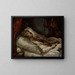 The General Letellier on his deathbed - Théodore Géricault — framed artwork on a wall