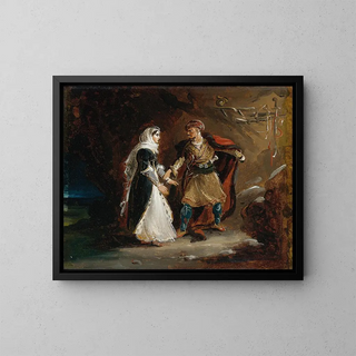La Fiancée d'Abydos - Théodore Géricault — framed artwork on a wall
