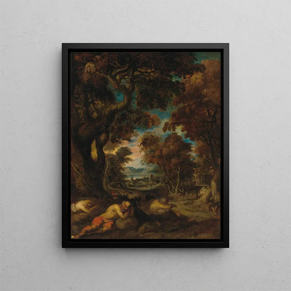The Sleep of the Peasants - Théodore Géricault — framed artwork on a wall