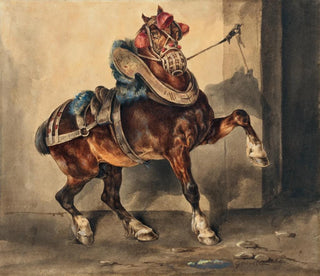 The Plasterer's Horse - Théodore Géricault — artwork view