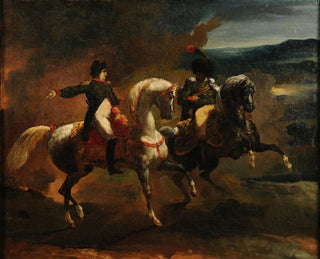 Napoleon giving an order to a senior officer of the Guides - Théodore Géricault — artwork view