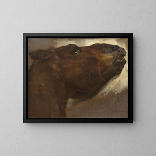 Study of a Dead Horse - Théodore Géricault — framed artwork on a wall