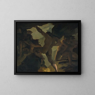 Episode of the War of the Titans - Théodore Géricault — framed artwork on a wall