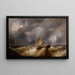 The Storm - Théodore Gudin — framed artwork on a wall