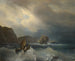 a Rough Sea with Ships - Théodore Gudin — artwork view