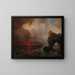 Storm at Sunset - Théodore Gudin — framed artwork on a wall