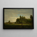 Un pré bordé d'arbres - Théodore Rousseau — framed artwork on a wall