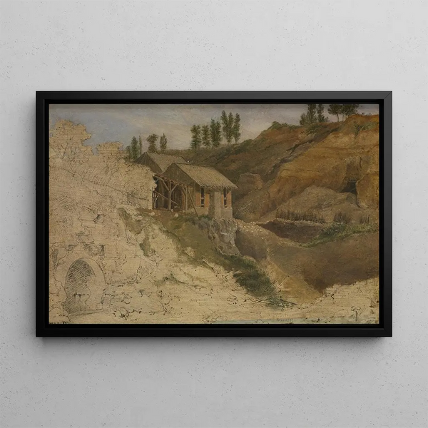 A Career - Théodore Rousseau — framed artwork on a wall