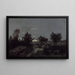 The Dawn Landscape - Théodore Rousseau — framed artwork on a wall