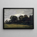 Landscape painting with trees - Théodore Rousseau — framed artwork on a wall