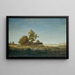 Landscape with a Bouquet of Trees - Théodore Rousseau — framed artwork on a wall