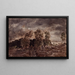 Landscape with Storms - Théodore Rousseau — framed artwork on a wall