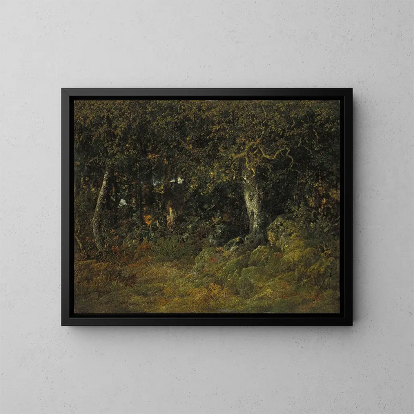 The Oak Tree of Roche - Théodore Rousseau — framed artwork on a wall