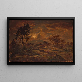 Thodore Rousseau - Sunset near Arbonne.webp