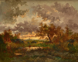 La cabane des charbonniers - Théodore Rousseau — artwork view