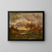 La cabane des charbonniers - Théodore Rousseau — framed artwork on a wall