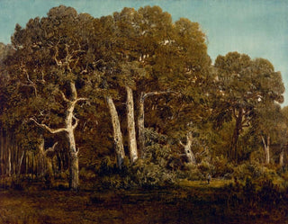 Les grands chênes de l'ancien BasBrau - Théodore Rousseau — artwork view