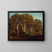Les grands chênes de l'ancien BasBrau - Théodore Rousseau — framed artwork on a wall