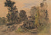 The Stone Bridge - Théodore Rousseau — artwork view
