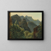 Versant de la vallée de Saint-Vincent - Théodore Rousseau — framed artwork on a wall