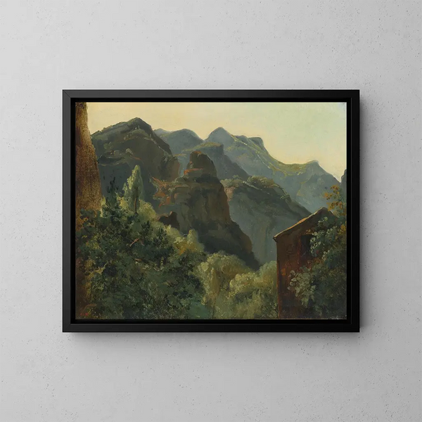 Versant de la vallée de Saint-Vincent - Théodore Rousseau — framed artwork on a wall