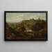 Village d'Auvergne - Théodore Rousseau — framed artwork on a wall
