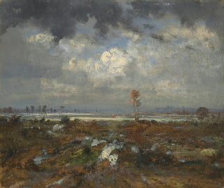 View of the Montmartre Hills - Théodore Rousseau — artwork view