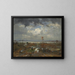View of the Montmartre Hills - Théodore Rousseau — framed artwork on a wall