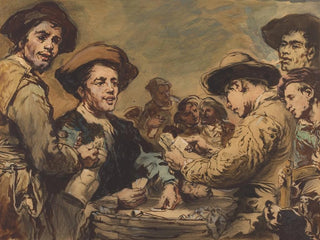 Les Joueurs de cartes - Théodule Ribot — artwork view
