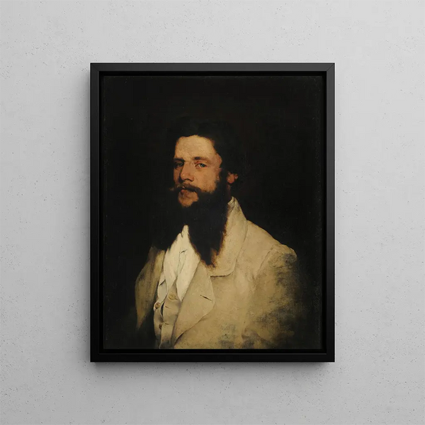 Small-sized Man Painting - Théodule Ribot — framed artwork on a wall