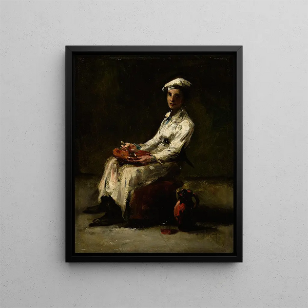 Young Cook - Théodule Ribot — framed artwork on a wall