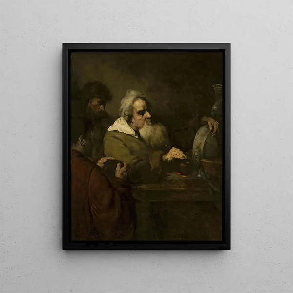 Ceramic painter painting - Théodule Ribot — framed artwork on a wall