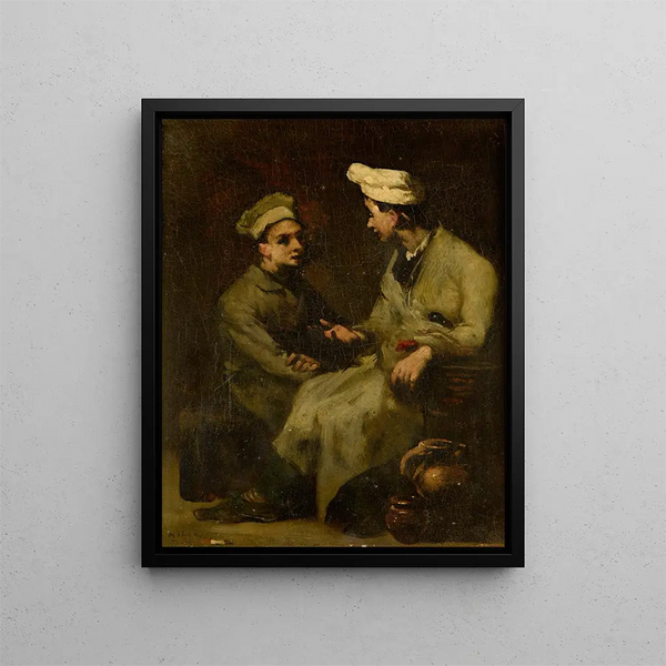 Cuisine - Théodule Ribot — framed artwork on a wall