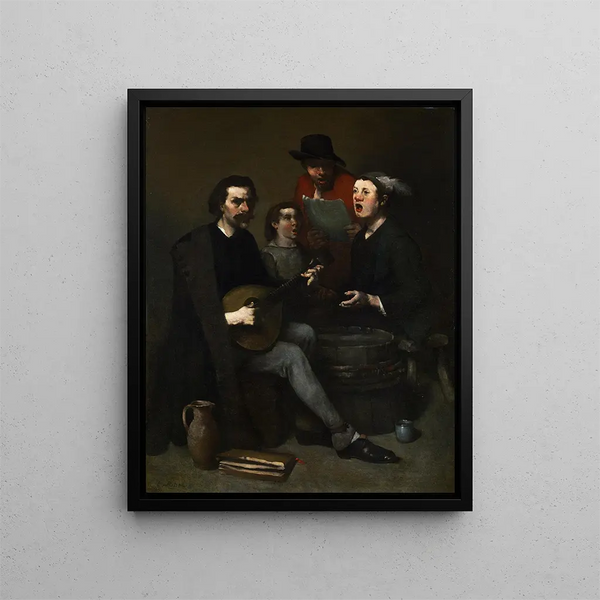 Singers - Théodule Ribot — framed artwork on a wall