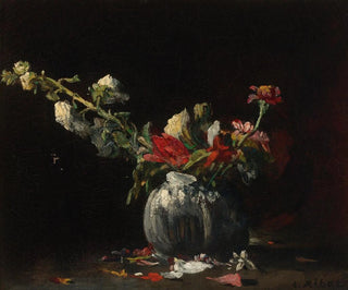 Nature morte avec des fleurs - Théodule Ribot — artwork view