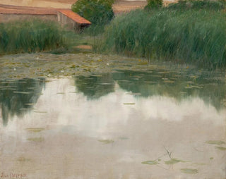 L'étang de nénuphars - Thomas Alexander Harrison — artwork view