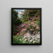 Rhododendron pink and white in a forest - Thomas Allen Jr — framed artwork on a wall