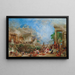 Le sac de Corinthe - Thomas Allom — framed artwork on a wall
