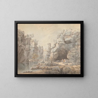 L'entrée nord du col de Gundecotta - Thomas Anburey — framed artwork on a wall