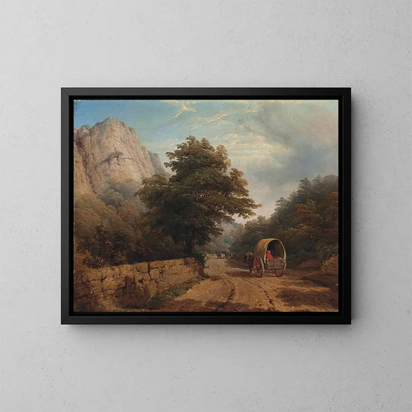 High Tor, Matlock, Derbyshire - Thomas Baker — framed artwork on a wall