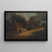 Cottage in the landscape - Thomas Barker of Bath — framed artwork on a wall