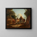 Shepherds with livestock on a dirt road - Thomas Barker de Bath — framed artwork on a wall