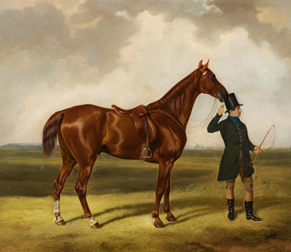 Horse and rider in a landscape - Thomas Barratt de Stockbridge — artwork view